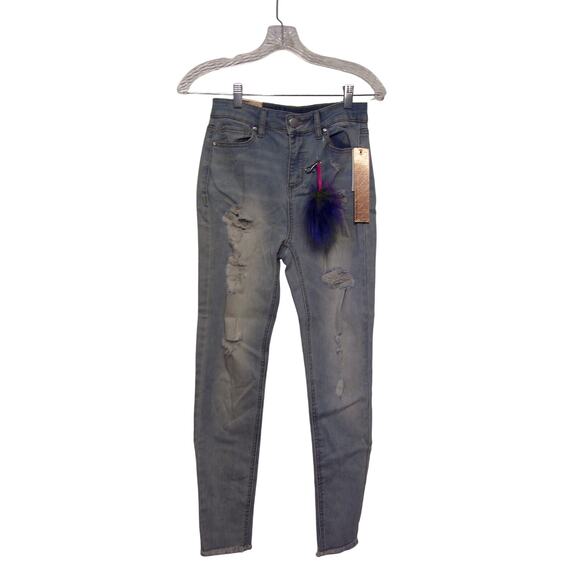 Women's Tinsel Town Distressed Denim Jeans - Size 7 - Picture 1 of 2